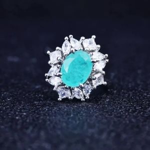 Aqua Tourmaline Gemstone Ring